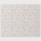 Kinder Weltraumraketen Sterne Planeten Geschenkpapier (Flach)