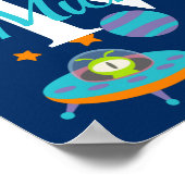 Kinder Weltraumraketenschiff Poster (Ecke)
