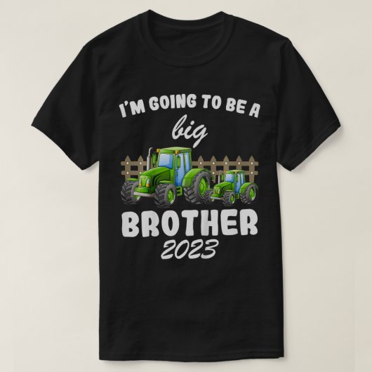 Kinder werden 2023 ein großer Bruder sein T-Shirt (Design vorne)