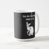 Kinder werden überbewertet, eine Katze mit Sphynx- Kaffeetasse (VorderseiteRechts)