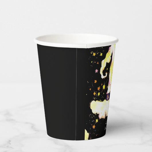 Kinder Whimsical Magic Wizard Geburtstag Pappbecher (Rechts)