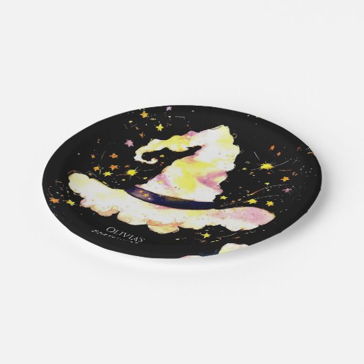 Kinder Whimsical Magic Wizard Geburtstag Pappteller (Schrägansicht)