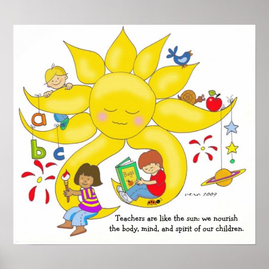 Kinder wichtig - Lehrerbetreuung durch Vera Tremba Poster (Vorne)