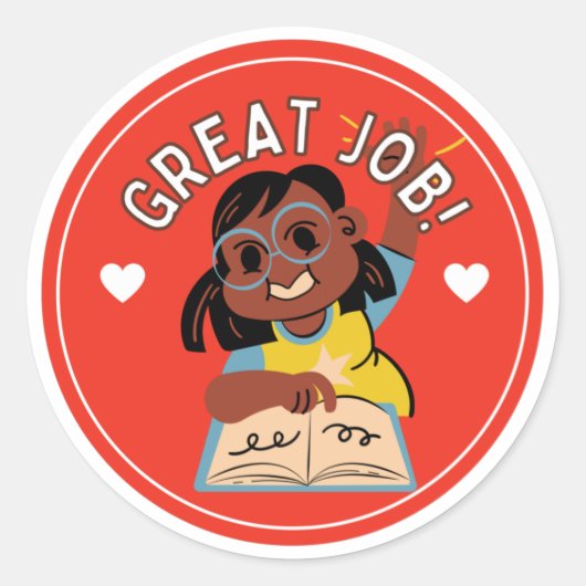 Kinder wieder in die Schule motivierend Runder Aufkleber (Vorderseite)