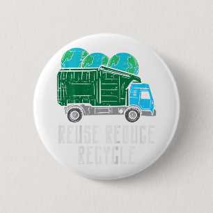 Kinder wiederverwenden Gerecycelt Garge Truck Eart Button