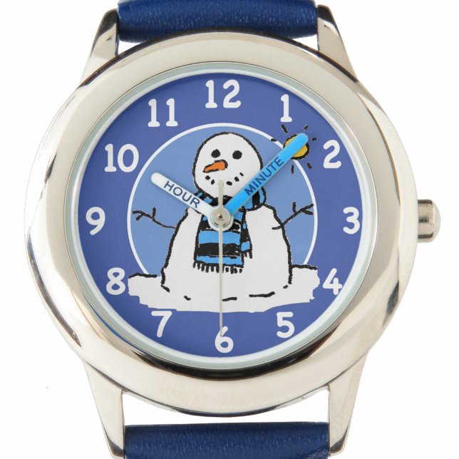 Kinder Winter Snowman Design. Armbanduhr (Von Creator hochgeladen)