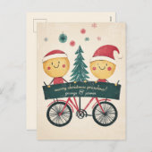 Kinder wünschen frohe Weihnachten (Vorne/Hinten)