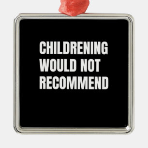 Kinder würden nicht empfohlen ornament aus metall