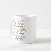 Kinder Würdigungszitat - Danke  Kaffeetasse (Vorderseite Links)