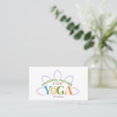 Kinder-Yoga-Geschäftskarte Visitenkarte (Stehend Vorderseite)