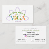 Kinder-Yoga-Geschäftskarte Visitenkarte (Vorne/Hinten)