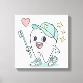 Kinder Zahnklinik Kunst Leinwanddruck (Vorderseite)