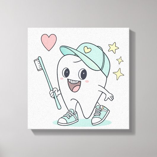 Kinder Zahnklinik Kunst Leinwanddruck (Vorderseite)