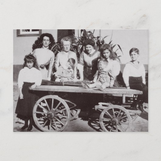 Kinder Zar: Marie, Anastasia & Alexis Romanov Postkarte (Vorderseite)