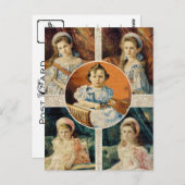 Kinder Zar Russland, OTMA & Alexis Romanov Postkarte (Vorne/Hinten)