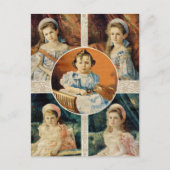 Kinder Zar Russland, OTMA & Alexis Romanov Postkarte (Vorderseite)