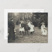 Kinder Zar & Zarina Russland mit Pony - OTMA Postkarte (Vorne/Hinten)