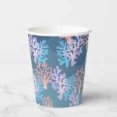 Kinder Zauberoktopus unter blauem Meeresspiegel Pappbecher (Rückseite)