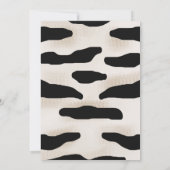 Kinder Zebra Geburtstagsparty Einladung (Rückseite)