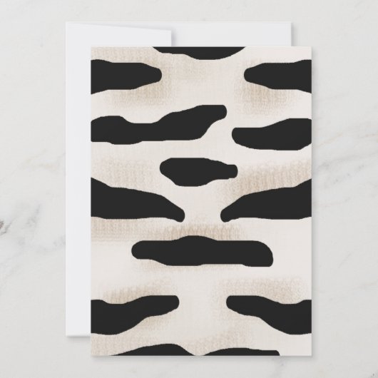 Kinder Zebra Geburtstagsparty Einladung (Rückseite)