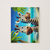 Kinder Zebras Jigsaw Puzzle - tropisch (Vertikal)