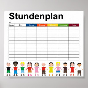 Kinder / Zeitplan Poster