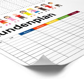 Kinder / Zeitplan Poster (Ecke)