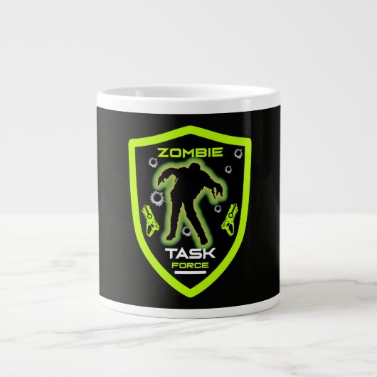 Kinder-Zombie-Party Jumbo-Tasse (Vorderseite)
