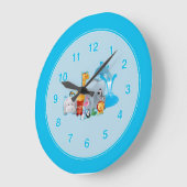 Kinder Zootieruhr Große Wanduhr (Winkel)