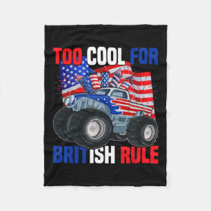 Kinder zu Cool für die britische Regel 4. Juli Fleecedecke