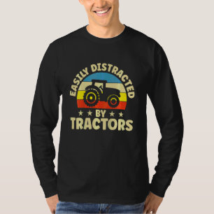Kinder Zukunft Landwirt Traktor Leicht Ablenkbar D T-Shirt