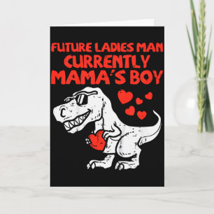 Kinder Zukünftige Damen Mann Mamas Junge Dino Klei Karte
