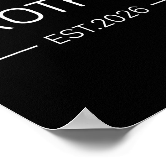 Kinder zum Bruder Est 2026 neue Bro Baby Ann beför Poster (Ecke)