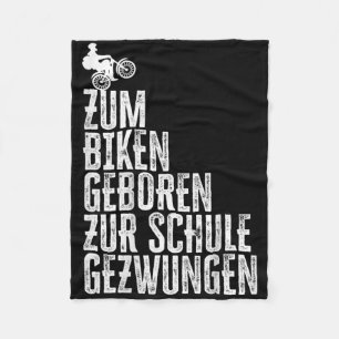 Kinder zum Radfahren geboren, zur Schule gezwungen Fleecedecke