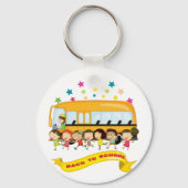 Kinder zurück zum Schlüsselanhänger der Schule (Vorderseite)