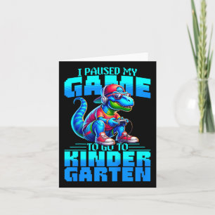 Kinder zurück zum T-rex in der Schule Ich habe mei Karte