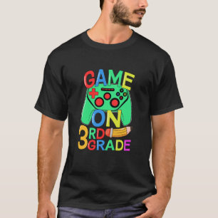 Kinder zurück zum Video-Gamer der dritten Klasse T-Shirt