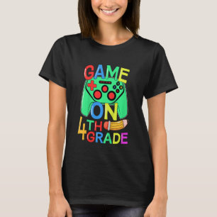 Kinder zurück zum Video-Gamer der vierten Klasse T-Shirt