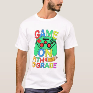Kinder zurück zum Video-Gamer in der 6. Klasse T-Shirt