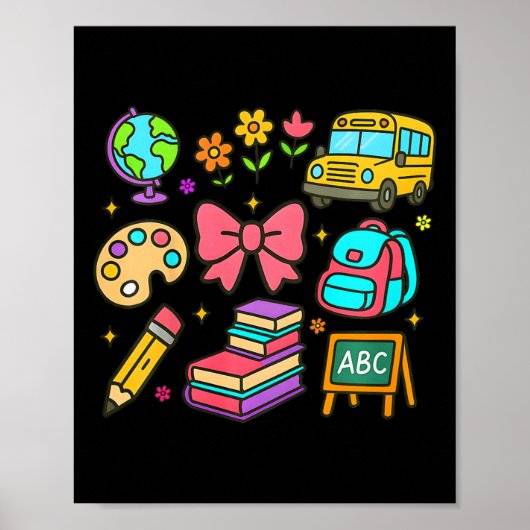 Kinder zurück zur Schule Coquette Poster (Vorne)