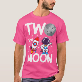 Kinder zwei Mond Geburtstagskind 2 Jahre alt Jungs T-Shirt