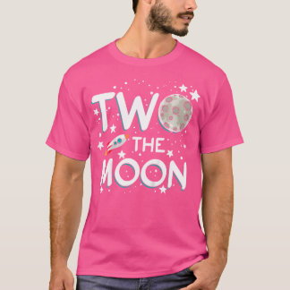 Kinder zwei Mond Kleinkind 2. Geburtstag Geschenk  T-Shirt