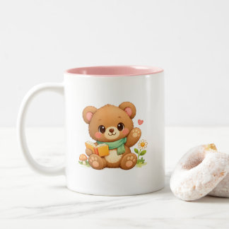Kinder-Zweitön-Tasse | "Märchenlesebär" Zweifarbige Tasse