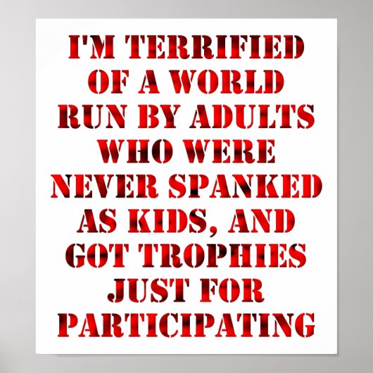 Kinderähnliche Erwachsene Witziges Poster (Vorne)