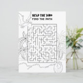 Kinderaktivität Dinosaurier Maze Fun Puzzle (Stehend Vorderseite)