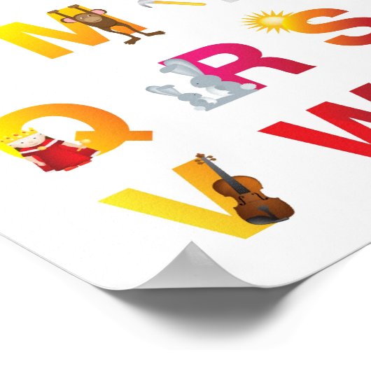 Kinderalphabet Poster (Ecke)