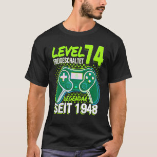 Kinderalter 74 Jahre Junge Gamer 1948 T-Shirt