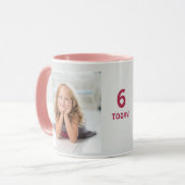 Kinderalter und Fotos - Geburtstag Tasse (Vorderseite Links)