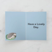 Kinderalterkarte für niedliche Igel Karte (Innenseite)