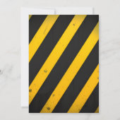 Kinderanfänger Einfache Bauwagen 5. Geburtstag Einladung (Rückseite)